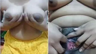 Sexy Babe Spreading Legs Wide Showing Her Tits And Pussy