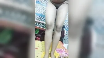 Sexy Babe Spreading Legs Wide Showing Her Tits And Pussy