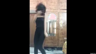 Hot GF Doing A Slow Striptease Dance In Bedroom