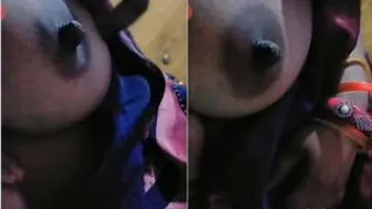 Horny Housewife Teasing And Flashing Her Big Tits For Me