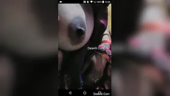 Horny Housewife Teasing And Flashing Her Big Tits For Me