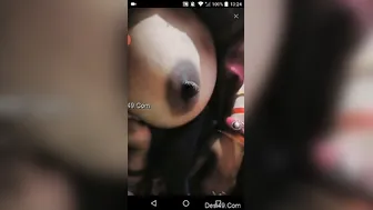 Horny Housewife Teasing And Flashing Her Big Tits For Me