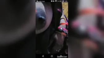Horny Housewife Teasing And Flashing Her Big Tits For Me