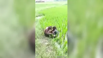 Village Lovers Getting Naughty Outdoors Away From Everyone