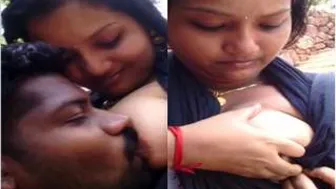 My Mallu Babe Getting Her Big Boobs Sucked By Her Boyfriend