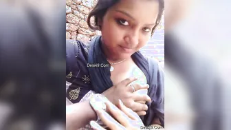 My Mallu Babe Getting Her Big Boobs Sucked By Her Boyfriend