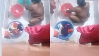 Catching Bhabhi Taking Bath On Hidden Camera In Bathroom