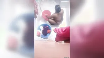 Catching Bhabhi Taking Bath On Hidden Camera In Bathroom