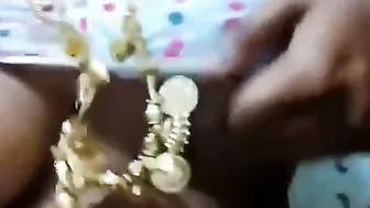 Telugu Wife Proudly Displaying Her Huge Natural Boobs At Home