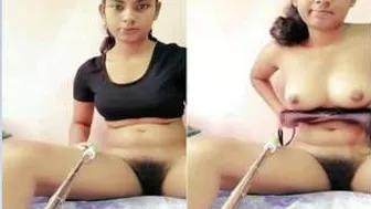 Young Desi Babe Making New Selfie Video Stripping Everything