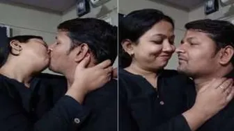 Horny Desi Couple Making Out And Kissing Passionately At Home
