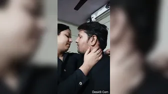 Horny Desi Couple Making Out And Kissing Passionately At Home