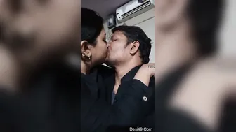 Horny Desi Couple Making Out And Kissing Passionately At Home