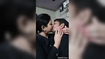 Horny Desi Couple Making Out And Kissing Passionately At Home