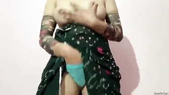 Bored Housewife Fondling Her Pussy And Tits Home Alone