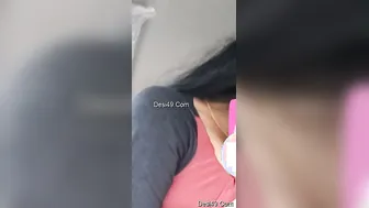Husband Sucking His Slutty GFs Nipples At Midnight