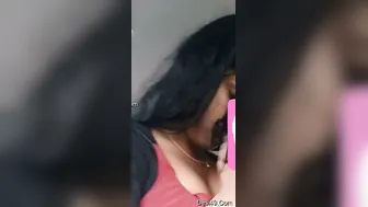 Husband Sucking His Slutty GFs Nipples At Midnight