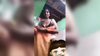 Lonely Bhabhi Stripping Naked During Late Night Video Chat