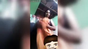 Lonely Bhabhi Stripping Naked During Late Night Video Chat