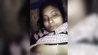Horny Housewife Squeezing And Fondling Her Big Soft Boobs