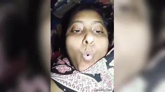Horny Housewife Squeezing And Fondling Her Big Soft Boobs