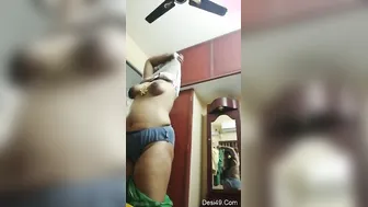 Hot Indian Bhabhi Undressing Showing Her Tits And Pussy To Me