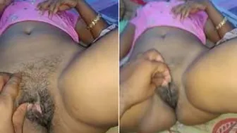 Village Wife Spreading Her Legs Letting Hubby Film Her Pussy