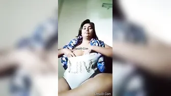 She Strips Everything Off Showing Her Pussy And Boobs For Me