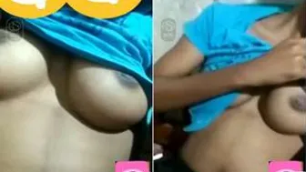 My Shy Indian GF Showing Me Her Tits For First Time