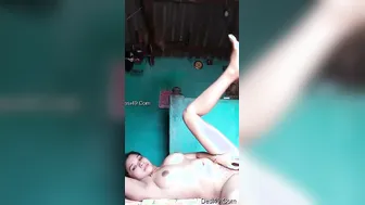 Slutty GF Making A Nude Video For Her Horny Lover At Home