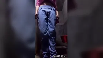 Village GF Fingering Her Tight Pussy Recording For Lover