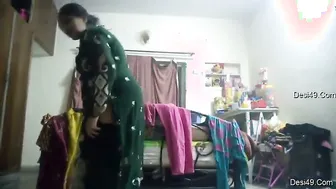Desi Aunty Bent Over Getting Her Thick Ass Caught On Hidden Camera