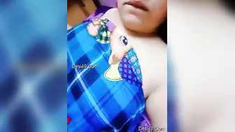 Horny Village Girl Exposing Her Big Natural Boobs And Wet Pussy
