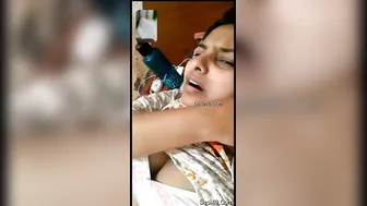 Naughty Babe Showing Off Her Perky Tits During Naughty Video Chat