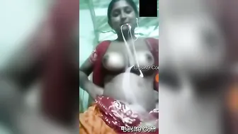Indian Babe Stripping And Showing Her Boobs On Private Video Call