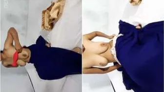 Sexy Married Bhabhi Playing With Her Big Soft Boobs On Camera