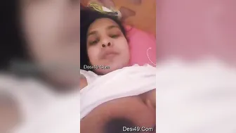 Horny Indian Babe Exposing Her Massive Tits And Dripping Pussy