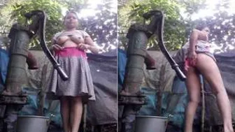 Village Girl Recording Herself Naked For Her Boyfriend Back Home