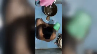 Tamil Bhabhi Caught Bathing Completely Naked On Hidden Camera