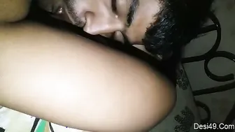 Bangla GF Getting Her Tits Sucked By Her Lover In Bed