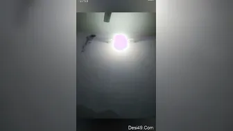 Cute Desi Babe Oiling Her Naked Body On Video Call Showing Off