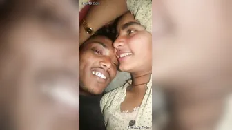Desi GF Getting Her Tits Squeezed Hard By Lover At Home