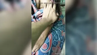 Married Wife Getting Her Soft Breasts Squeezed By Loving Hubby