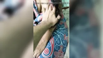 Married Wife Getting Her Soft Breasts Squeezed By Loving Hubby