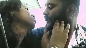 Tamil Couple Making Out Passionately Outdoors Getting Heated
