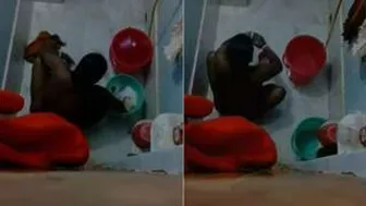 Spying On Married Bhabhi Taking A Bath Through Hidden Camera