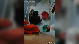 Spying On Married Bhabhi Taking A Bath Through Hidden Camera