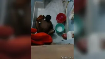 Spying On Married Bhabhi Taking A Bath Through Hidden Camera