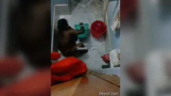 Spying On Married Bhabhi Taking A Bath Through Hidden Camera