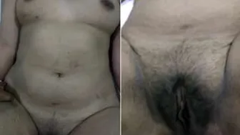 Hubby Filming His Busty Wife Naked Showing Tits And Wet Pussy
